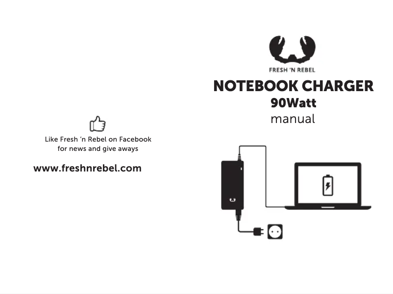 First page image of the manual for Notebook charger 90W