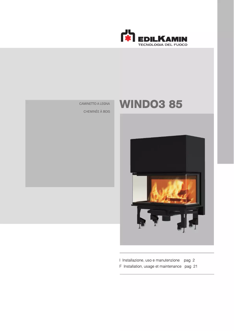 First page image of the manual for WINDO3 85