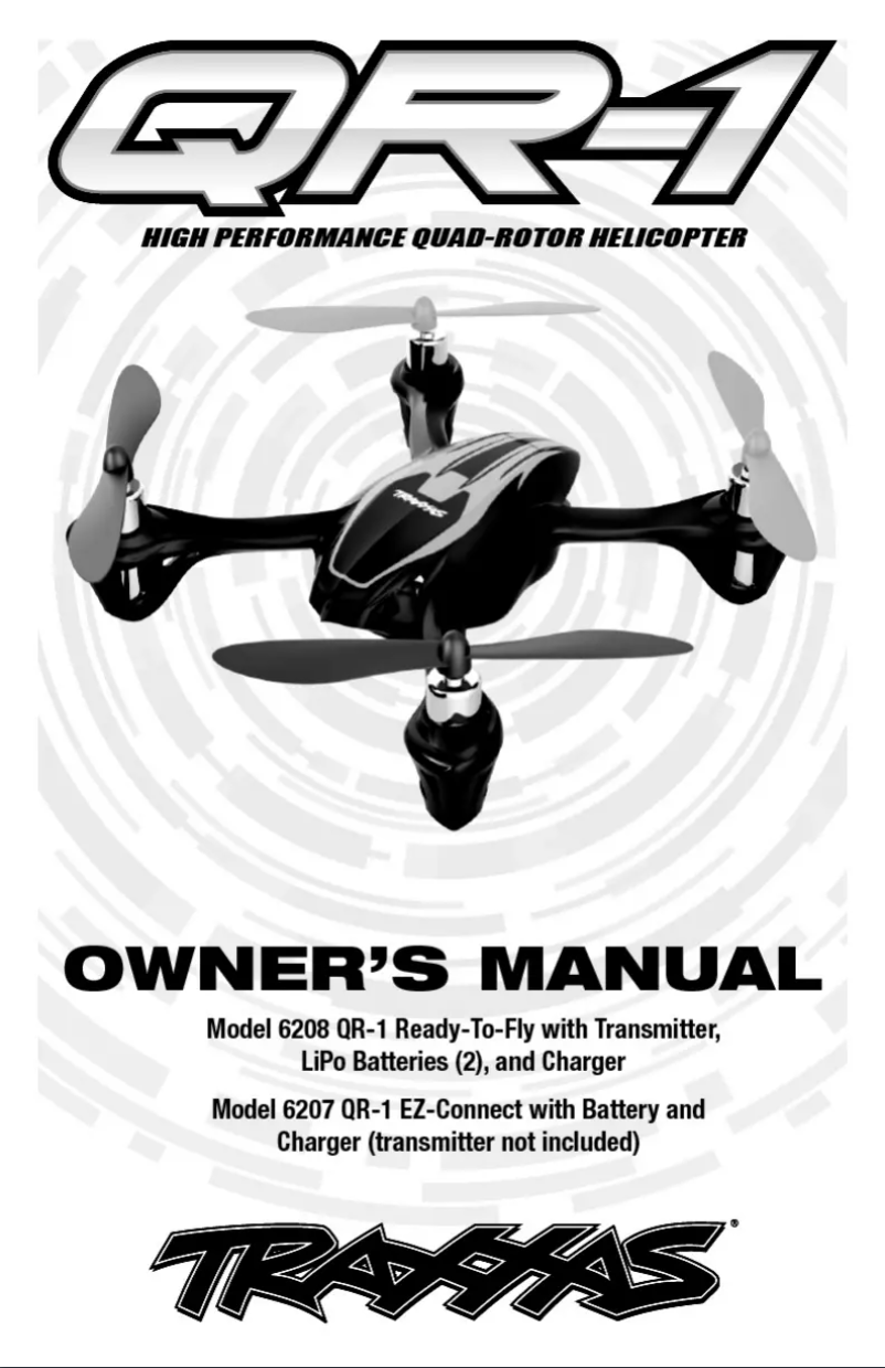 Page 1 of the manual User Manual Traxxas QR-1