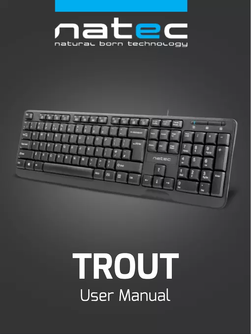 Page 1 of the manual User Manual Natec Trout