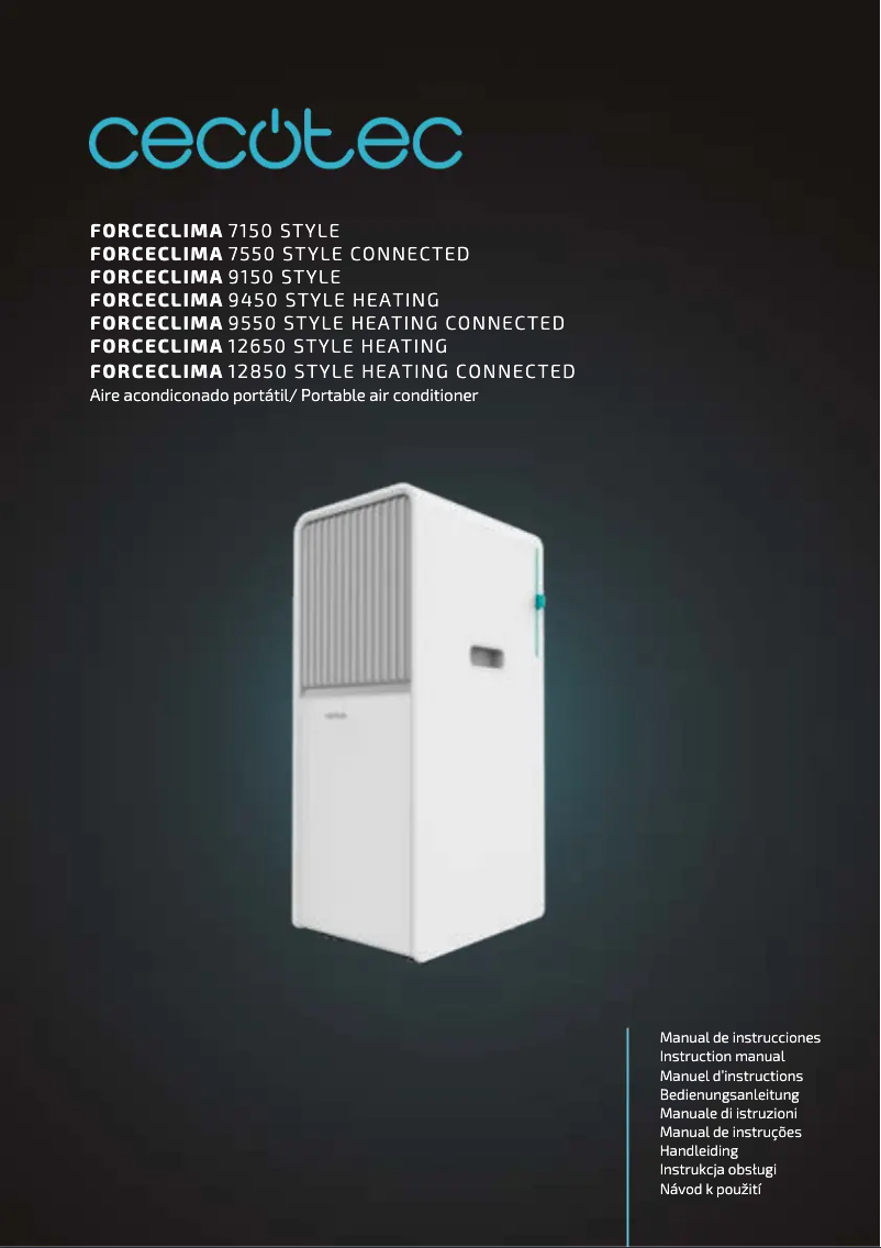 Image de la première page du manuel de l'appareil ForceClima 9550 Style Heating Connected