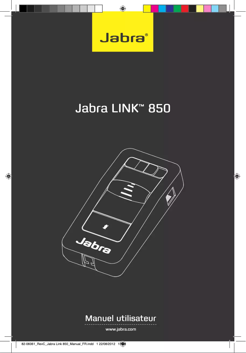 First page image of the manual for Link 850