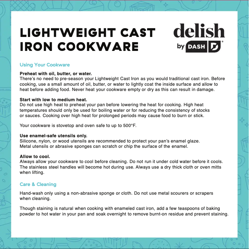 First page image of the manual for Delish DDLCFR12GBBU01