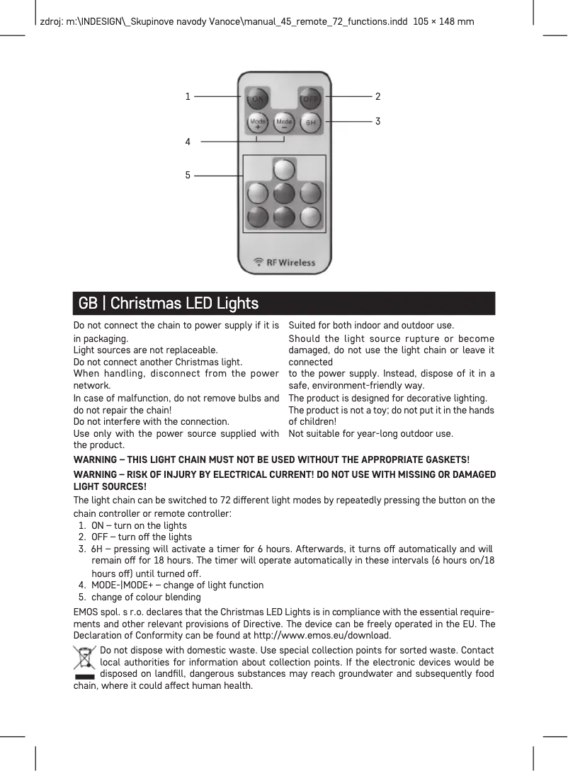 First page image of the manual for D4AA04