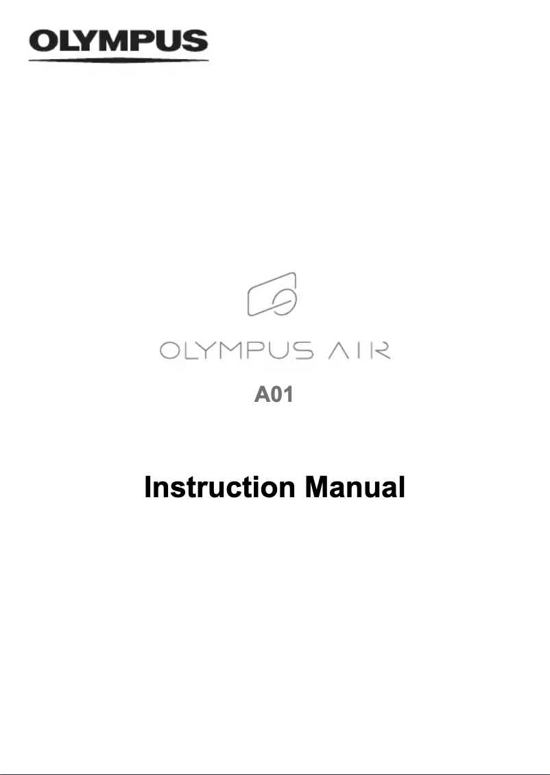 Page 1 of the manual User Manual Olympus AIR A01