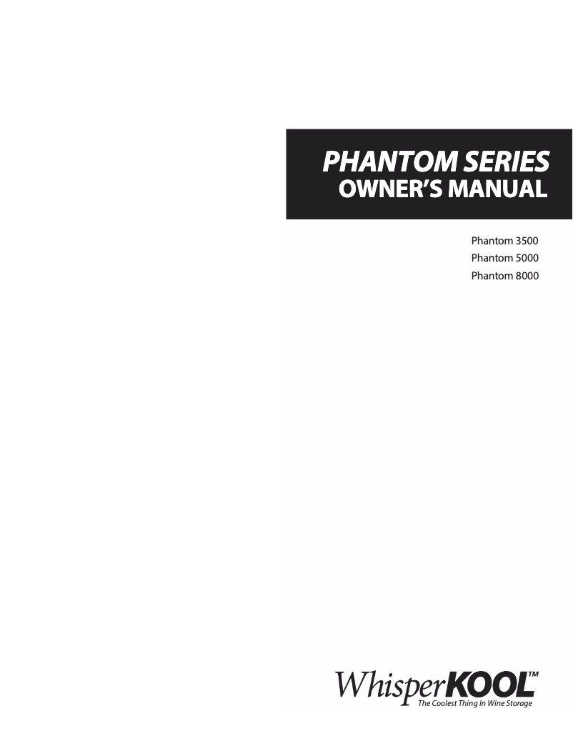 First page image of the manual for U-WKPH3500-115