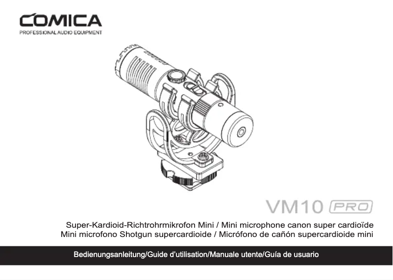 Page 1 of the manual User Manual Comica VM10 PRO