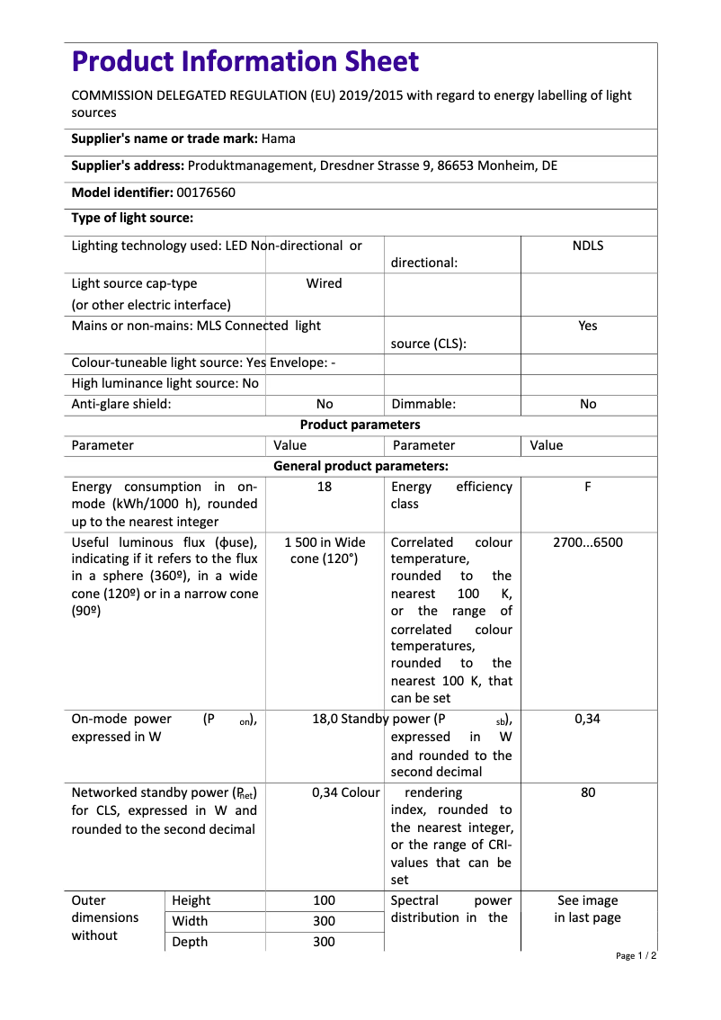 Image de la première page du manuel de l'appareil Design 00176560
