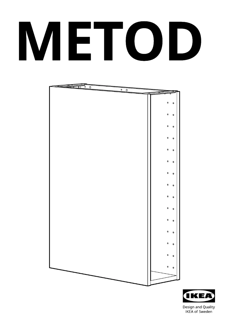 First page image of the manual for METOD 202.708.78