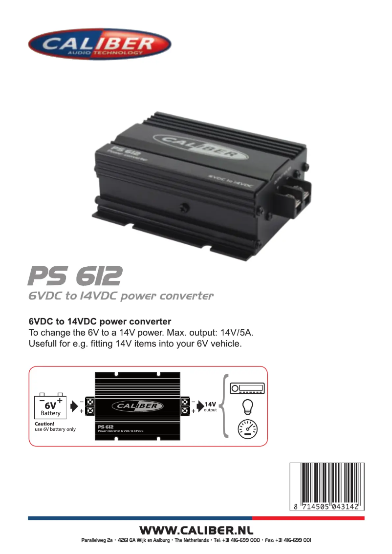 First page image of the manual for PS 612