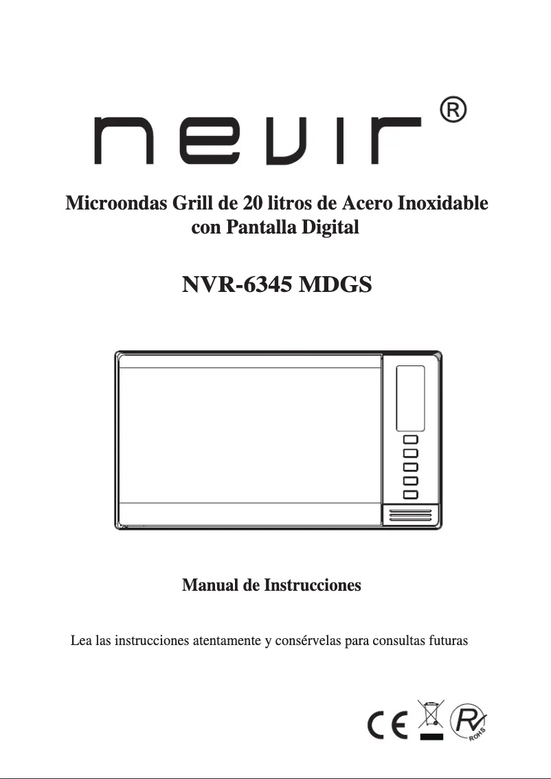 First page image of the manual for NVR-6345 MDGS