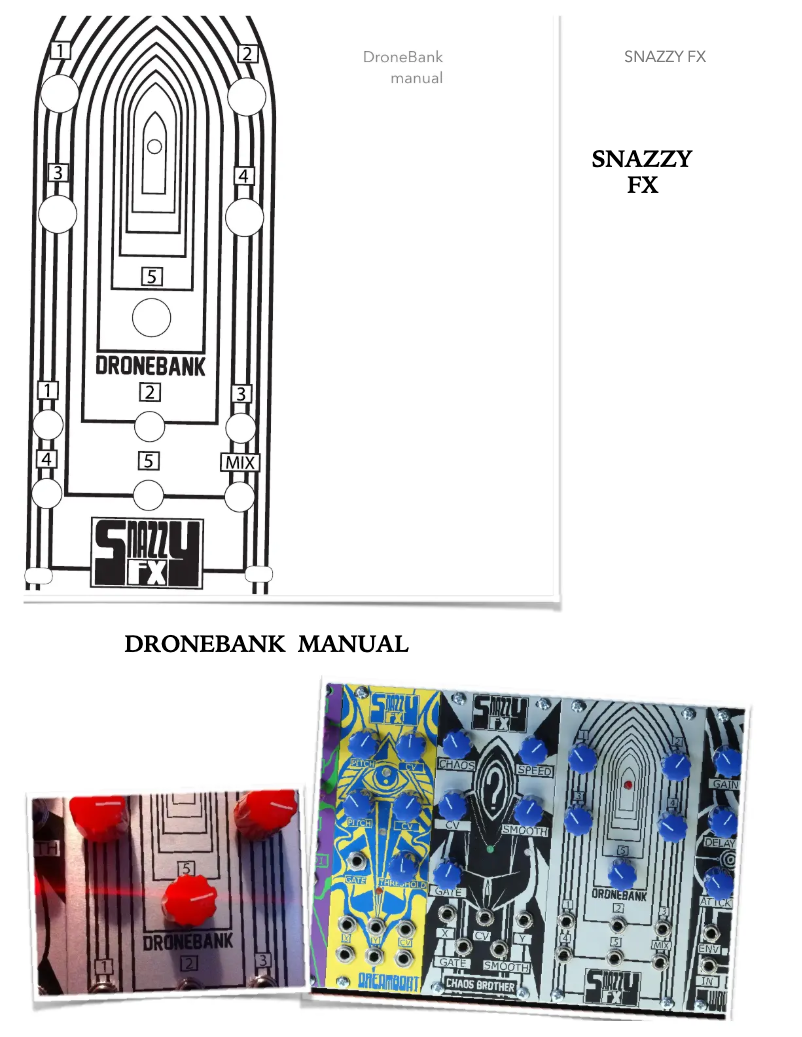 First page image of the manual for Dronebank