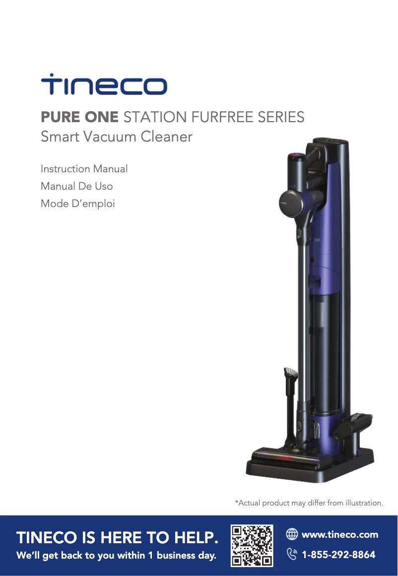 First page image of the manual for Pure One Station FurFree