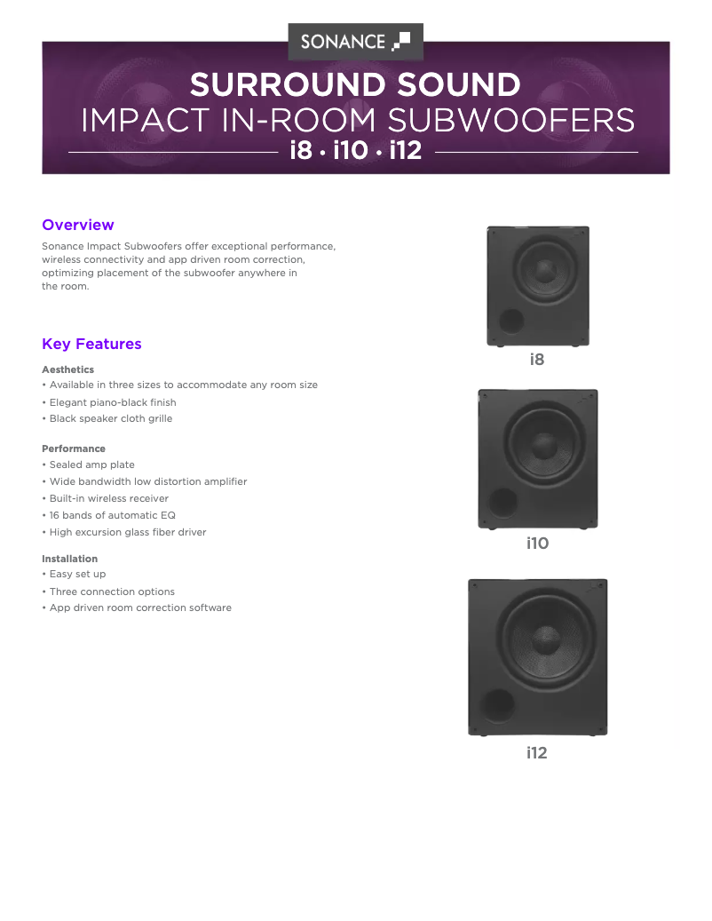 First page image of the manual for Impact i10