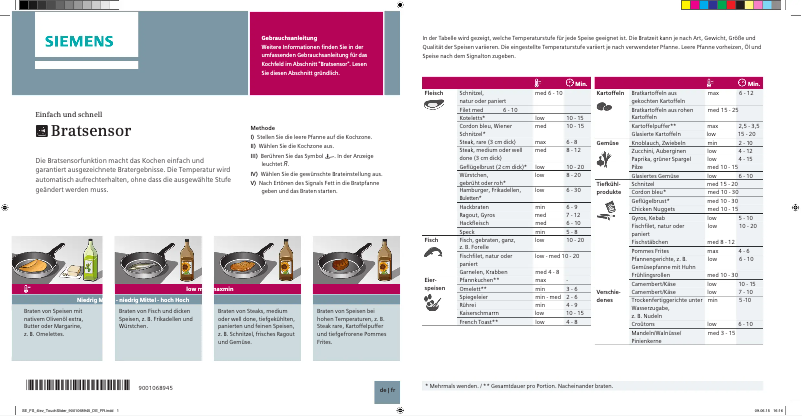 Page 1 of the manual User Manual Siemens EX645FXC1M