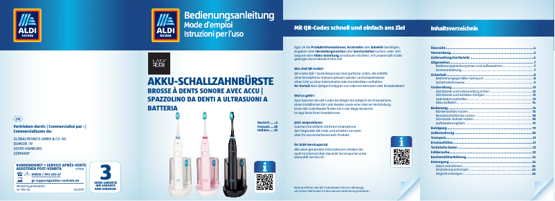 Page 1 of the manual User Manual Easy Home GT-TBs-04