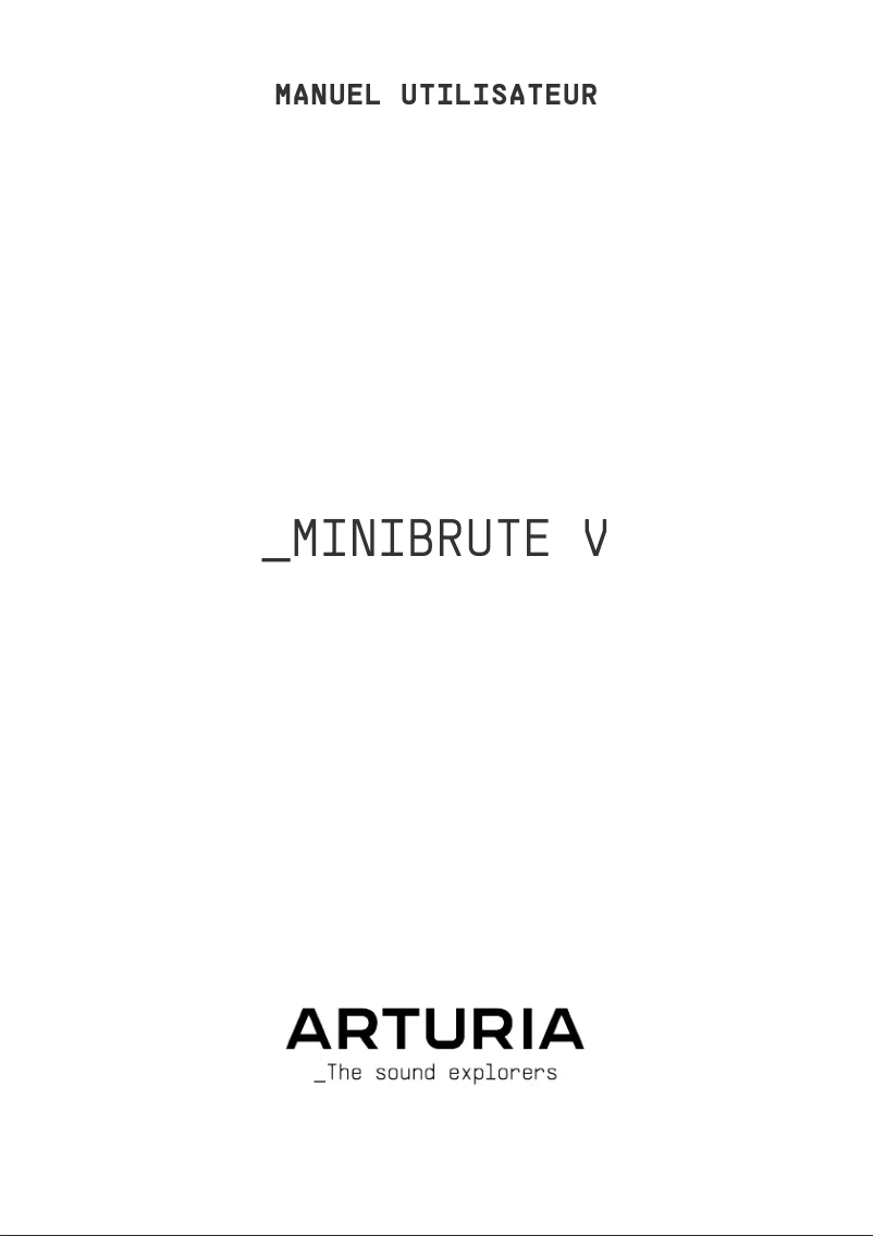 First page image of the manual for MiniBrute V