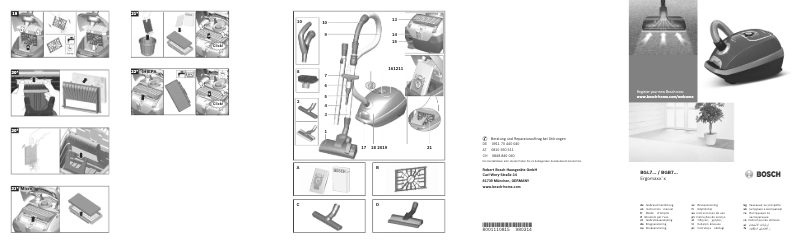 First page image of the manual for BGL72294