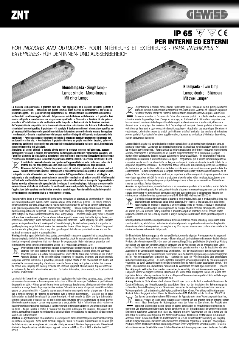 First page image of the manual for GW80143