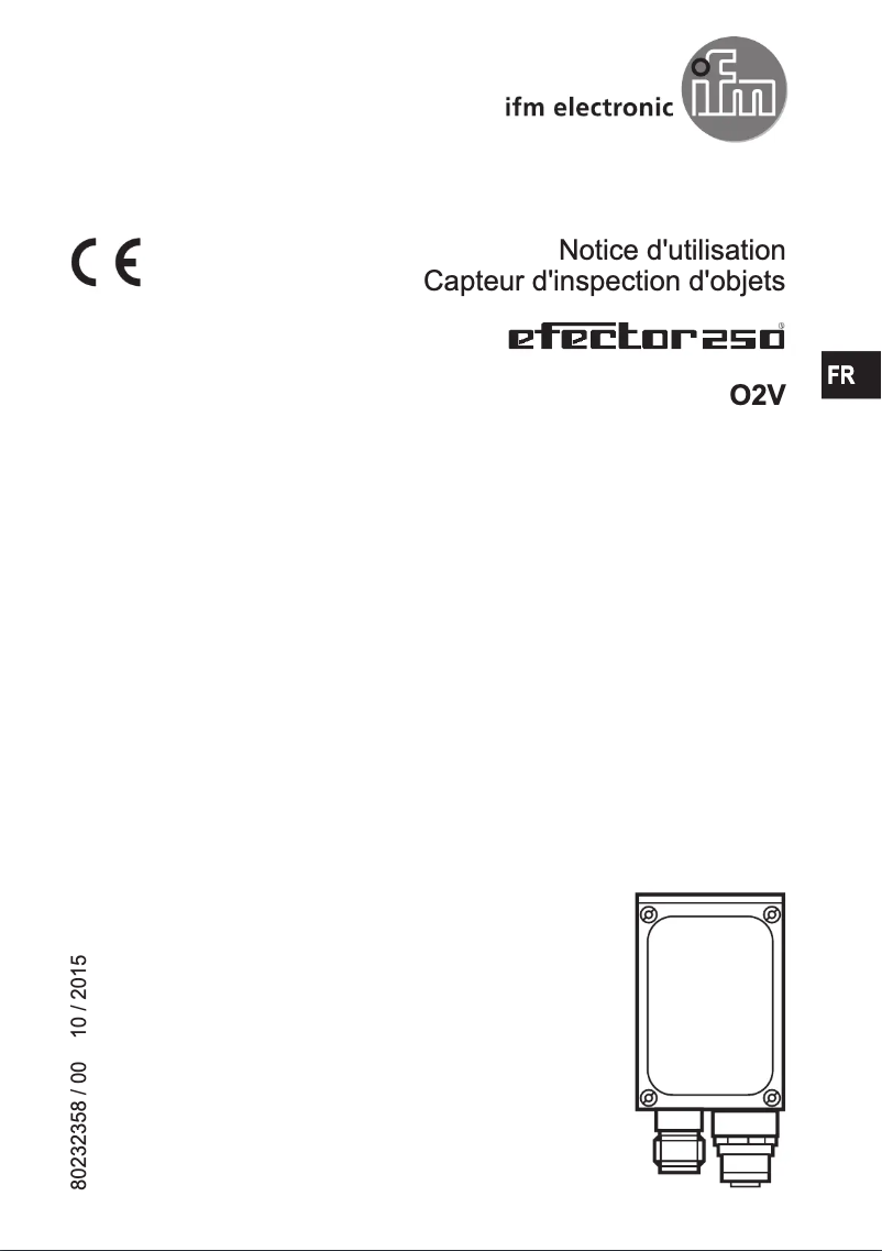 Page 1 of the manual User Manual IFM O2V104