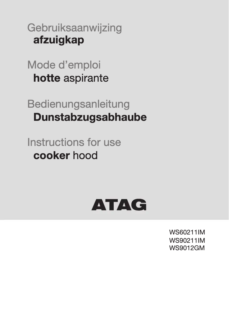 First page image of the manual for WS9012GM