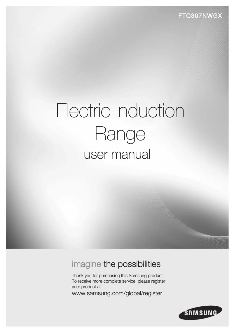 First page image of the manual for FTQ307NWGX