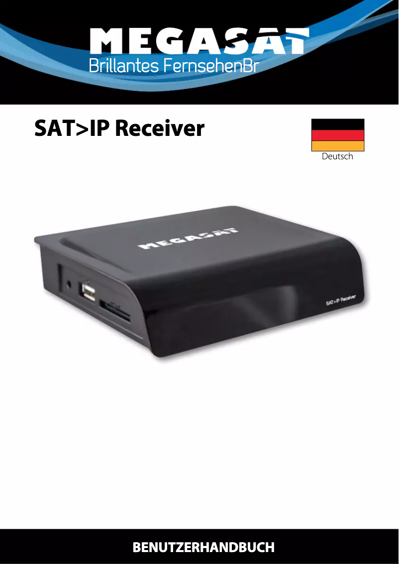 First page image of the manual for SAT>IP Receiver
