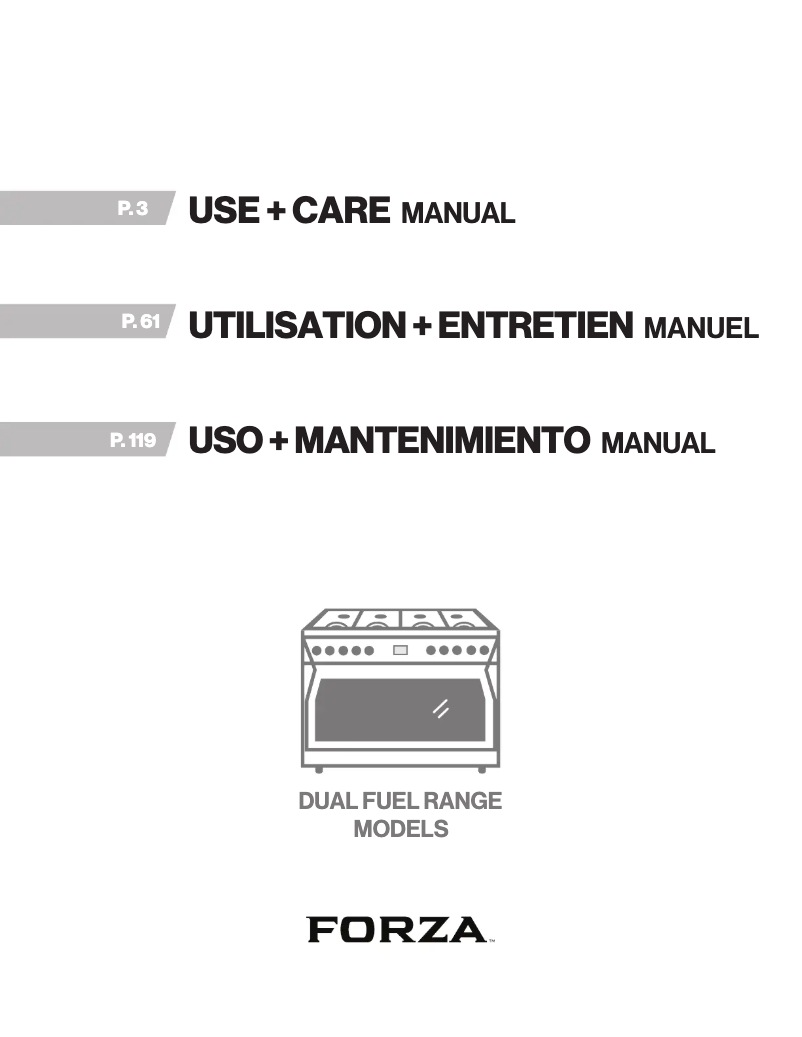 Page 1 of the manual User Manual Forza FR366DF