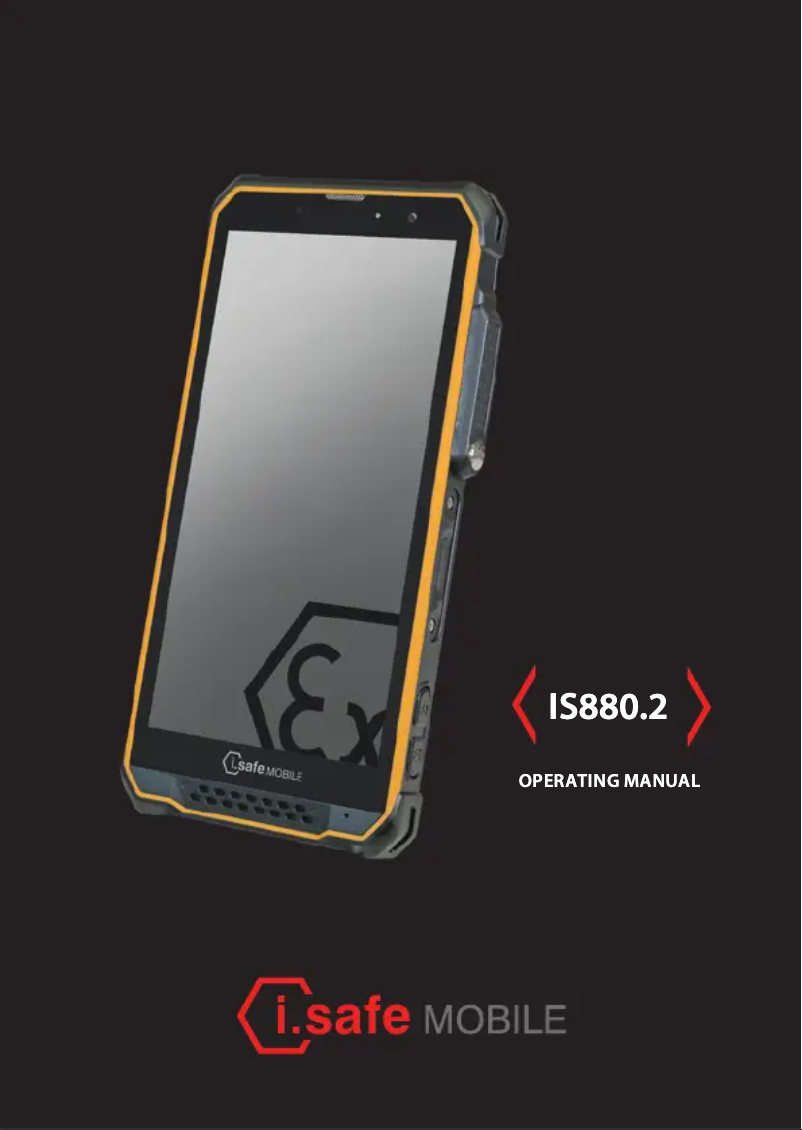 Page 1 of the manual User Manual i.safe Mobile IS880.2