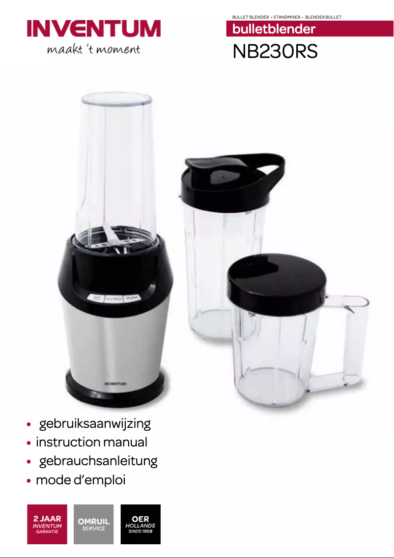 First page image of the manual for NB230RS