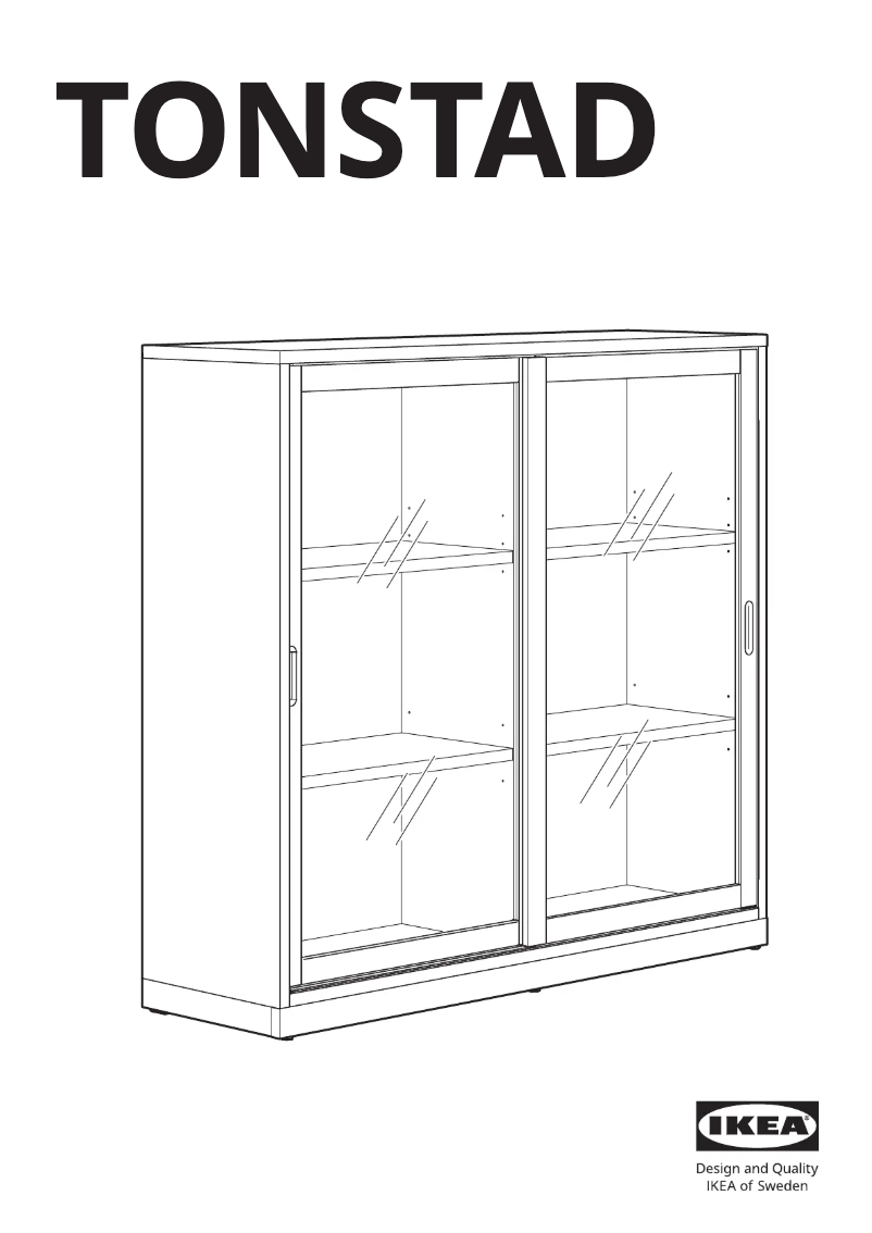 First page image of the manual for TONSTAD 204.888.96