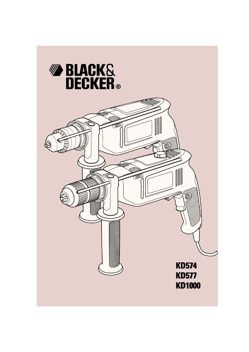 Page 1 of the manual User Manual Black & Decker KD577