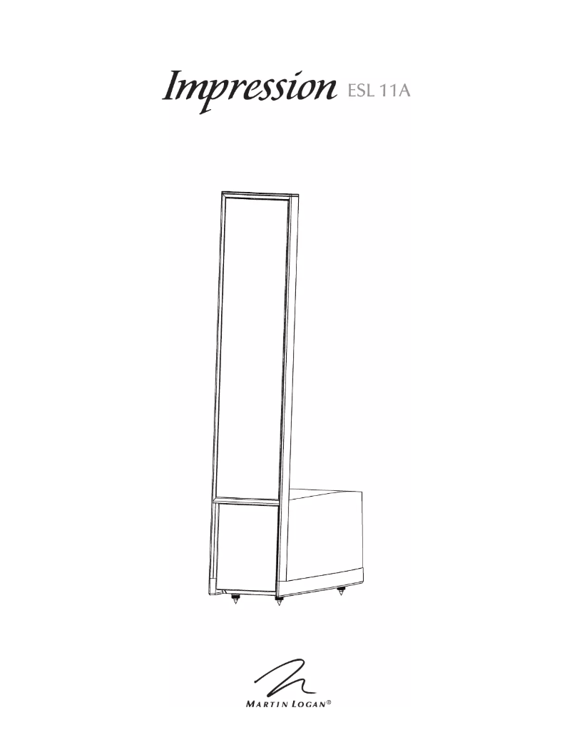 First page image of the manual for Expression ESL 11A