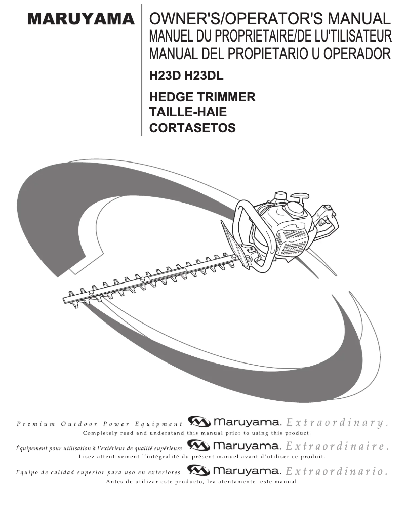 First page image of the manual for H23D