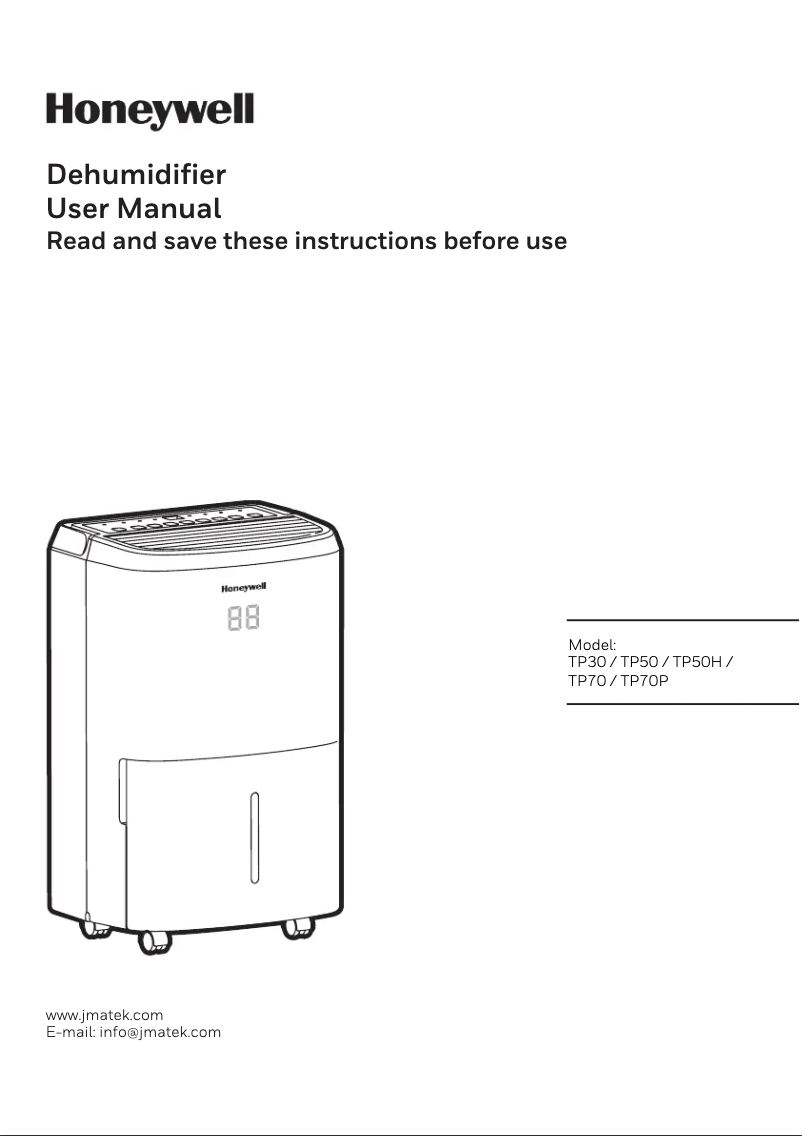 First page image of the manual for TP50