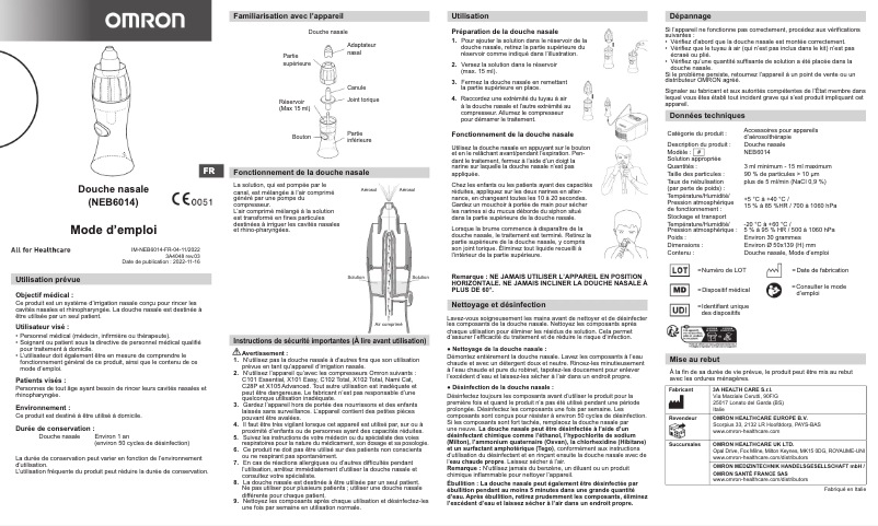 First page image of the manual for NEB6014