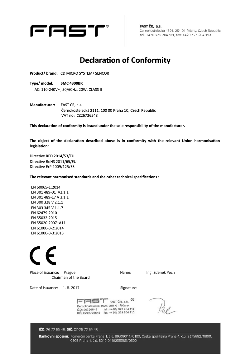 Image de la première page du manuel de l'appareil SMC 4300B