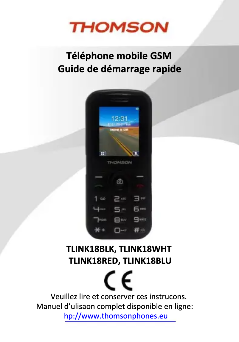 First page image of the manual for TLink 18