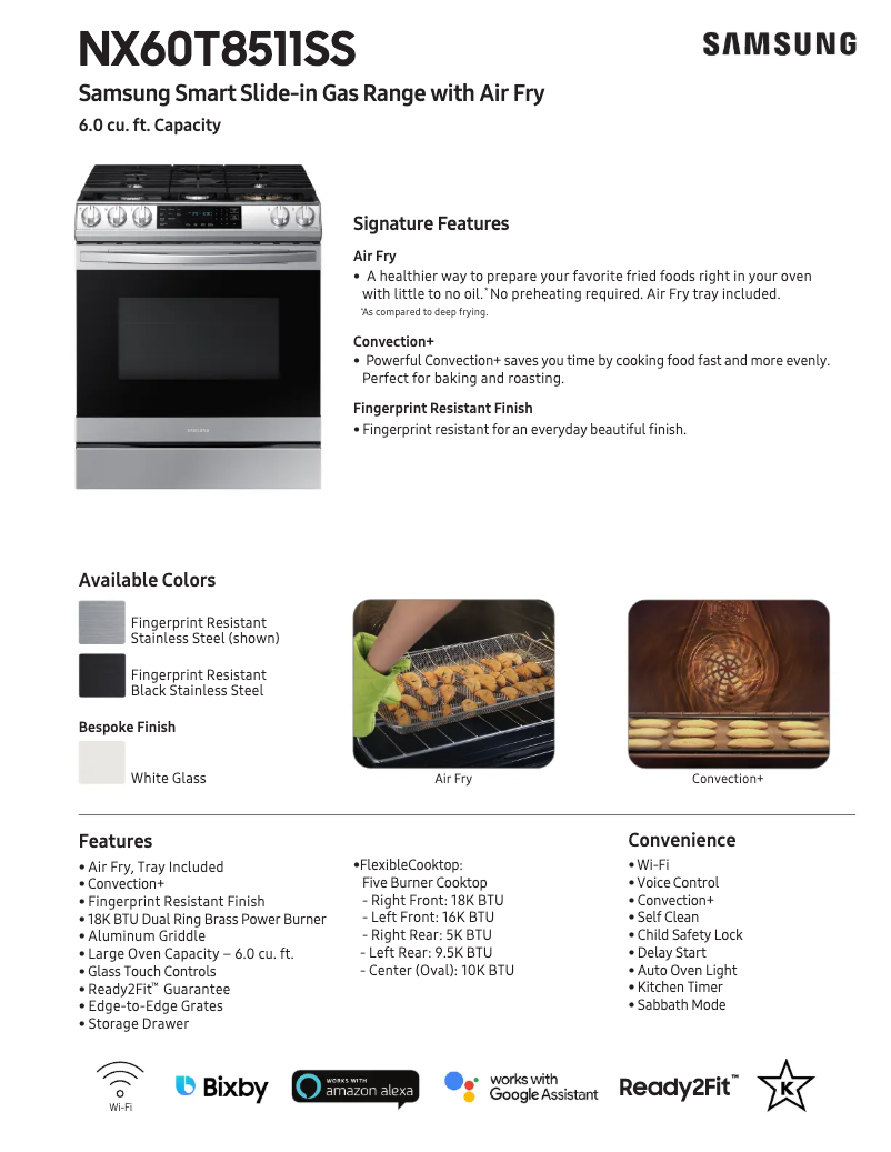 First page image of the manual for NX60T8511ST