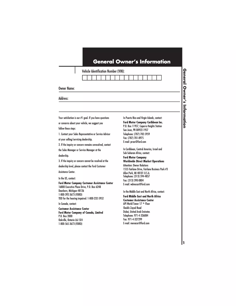 First page image of the manual for F-450 (2002)