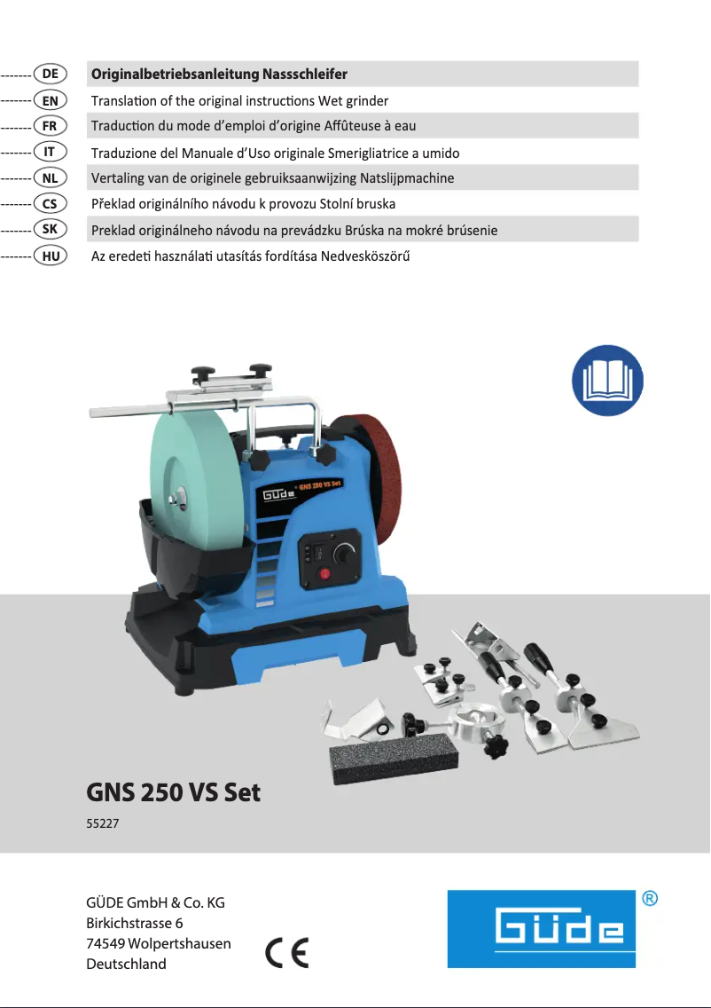 Page 1 of the manual User Manual Güde GNS 250 VS Set
