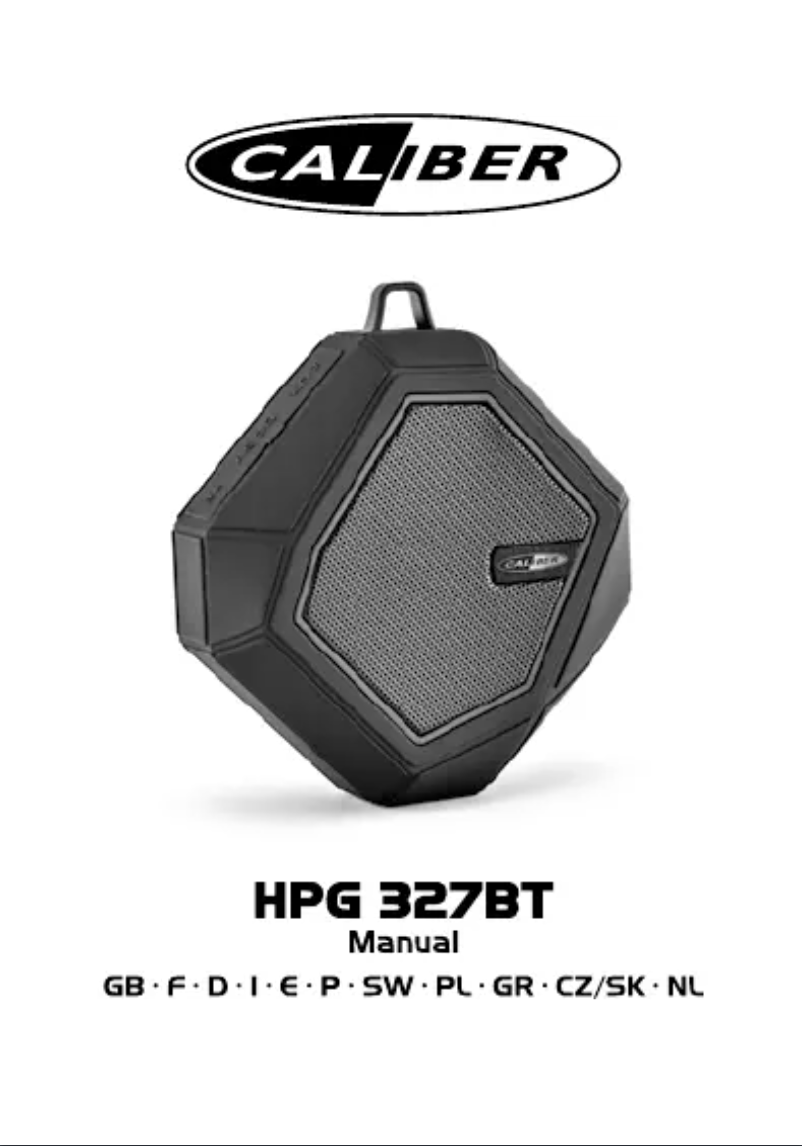 Page 1 of the manual User Manual Caliber HPG327BT