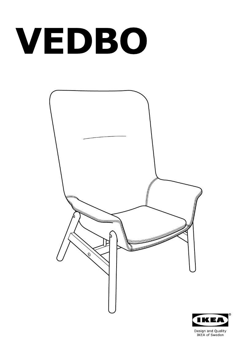 Page 1 of the manual User Manual Ikea VEDBO 704.241.33