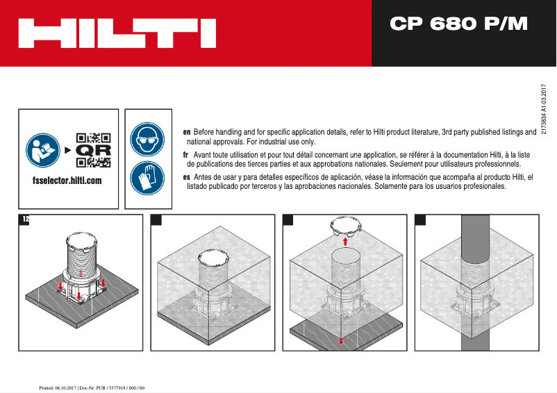 First page image of the manual for CP 680 M