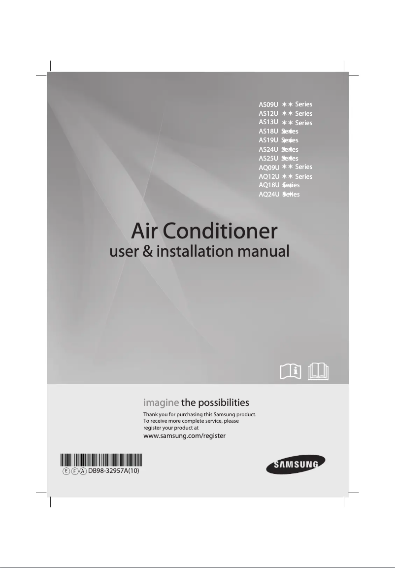 First page image of the manual for AS12UUP