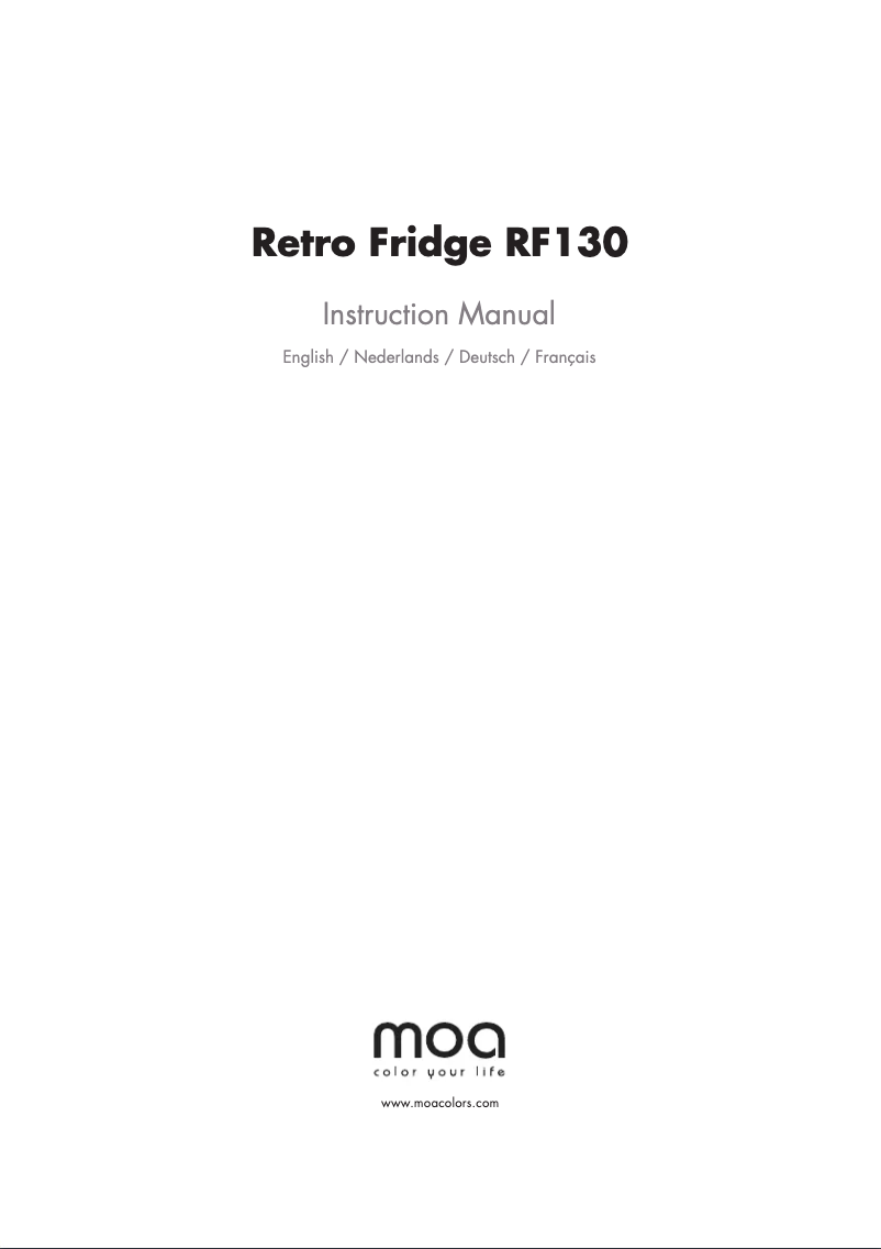 First page image of the manual for RF130W