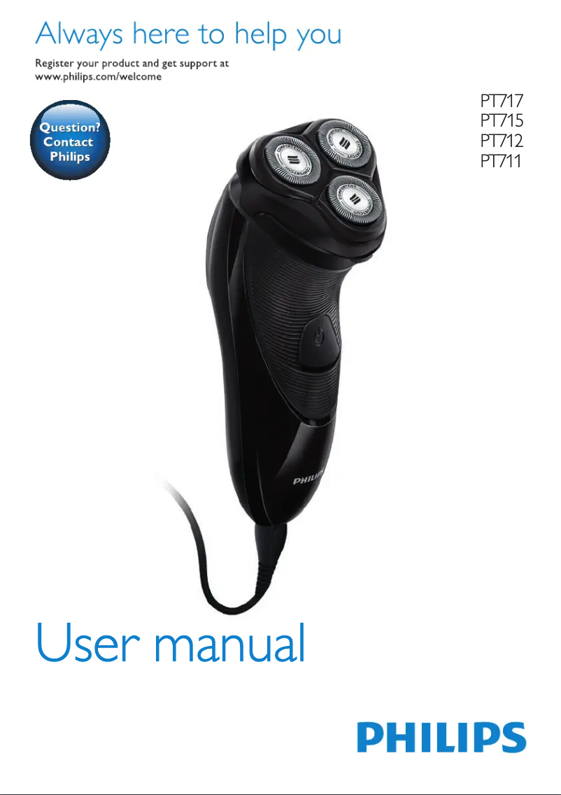 First page image of the manual for PowerTouch PT717