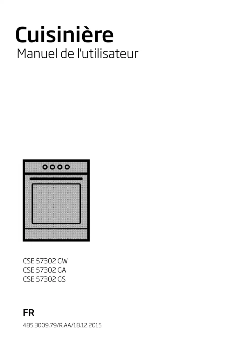 First page image of the manual for CSE 57302 GW