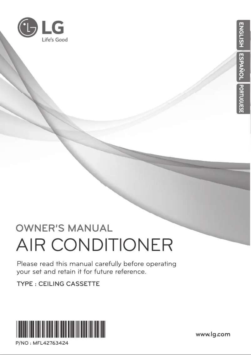 First page image of the manual for ATNQ54GMLE5