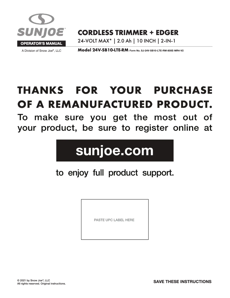 First page image of the manual for 24V-SB10-LTE-RM